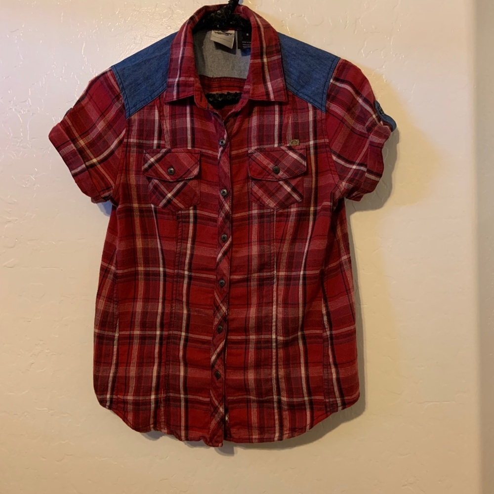 Harley Davidson Button up, short sleeve shirt